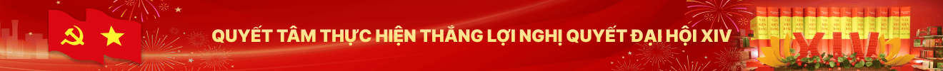 Banner thắng lợi nghị quyết XIV